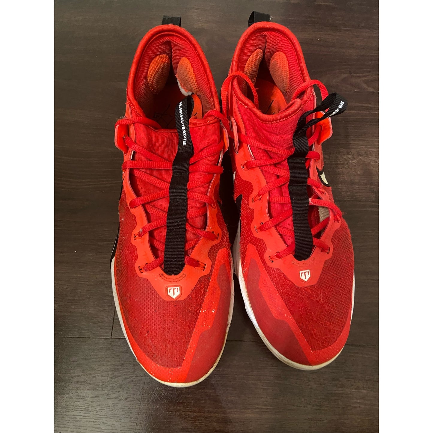 Men’s Nike Zoom Red Baseball Metal Cleats Size 9.5