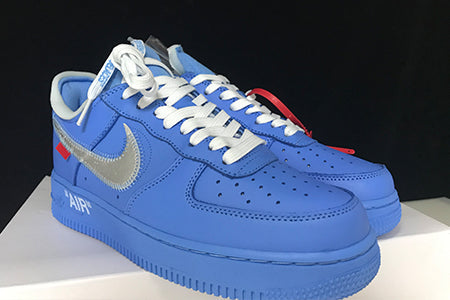 OFF-WHITE NIKE AIR FORCE 1 MCA BLUE CI1173-400 Shoes Size 12 *New*