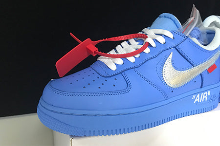 OFF-WHITE NIKE AIR FORCE 1 MCA BLUE CI1173-400 Shoes Size 12 *New*