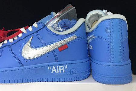 OFF-WHITE NIKE AIR FORCE 1 MCA BLUE CI1173-400 Shoes Size 12 *New*