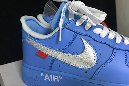 OFF-WHITE NIKE AIR FORCE 1 MCA BLUE CI1173-400 Shoes Size 12 *New*