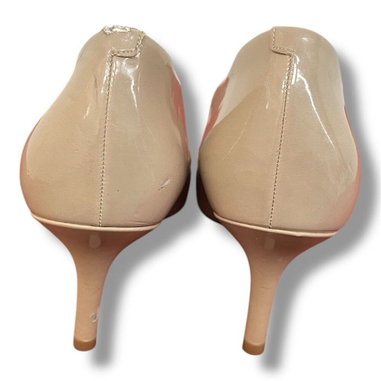 Sam Edelman Hazel Pumps Womens 11 Biege Shiny Chic Feminine Neutral Classic