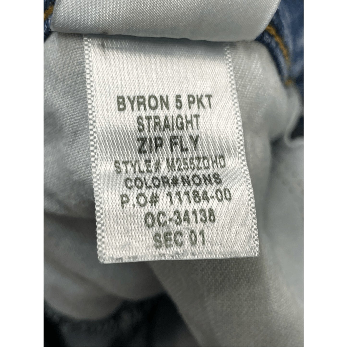 Hudson women’s Denim Blue Jeans Size 36 Byron Straight Zip Fly