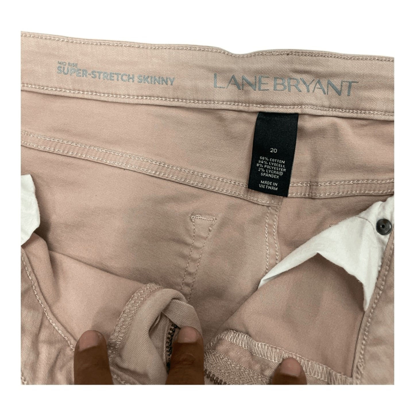 Lane Bryant Super Stretch Skinny Tan Pants Size 20