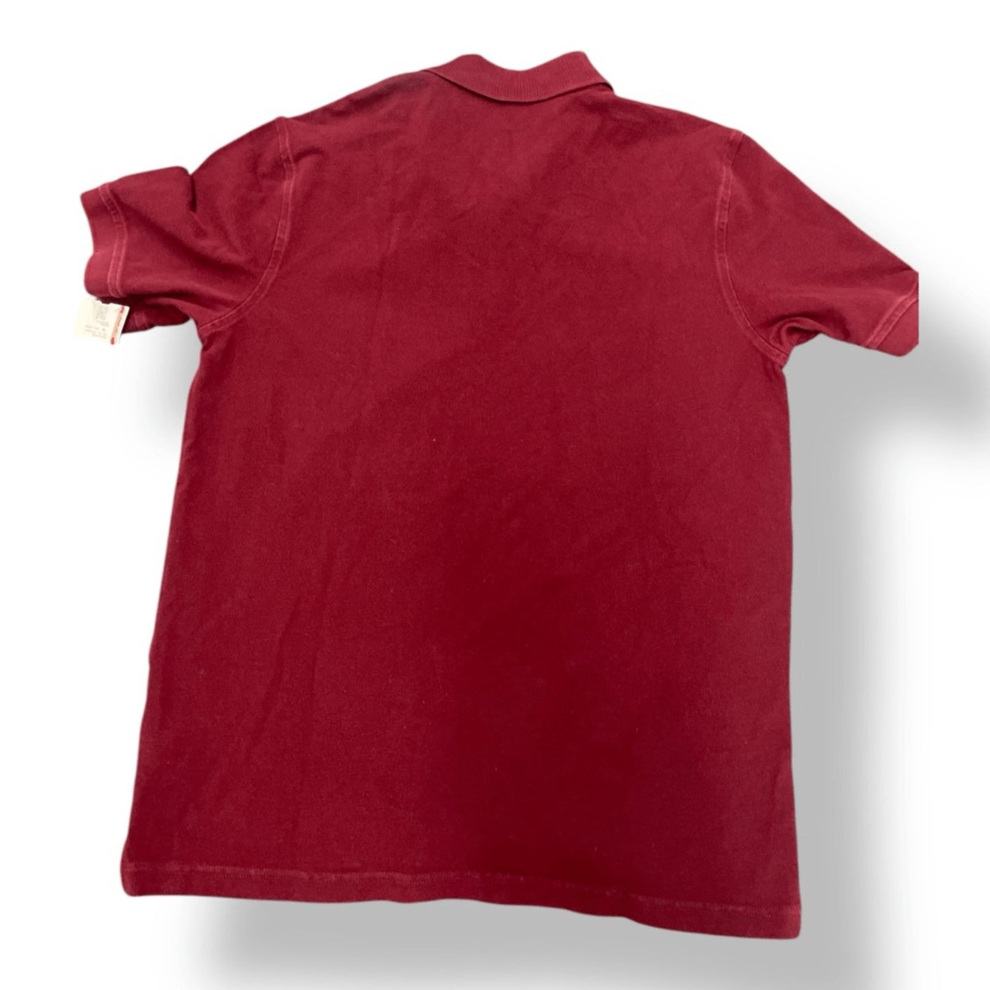 Lands End Mens Cotton Red Polo Shirt Size M