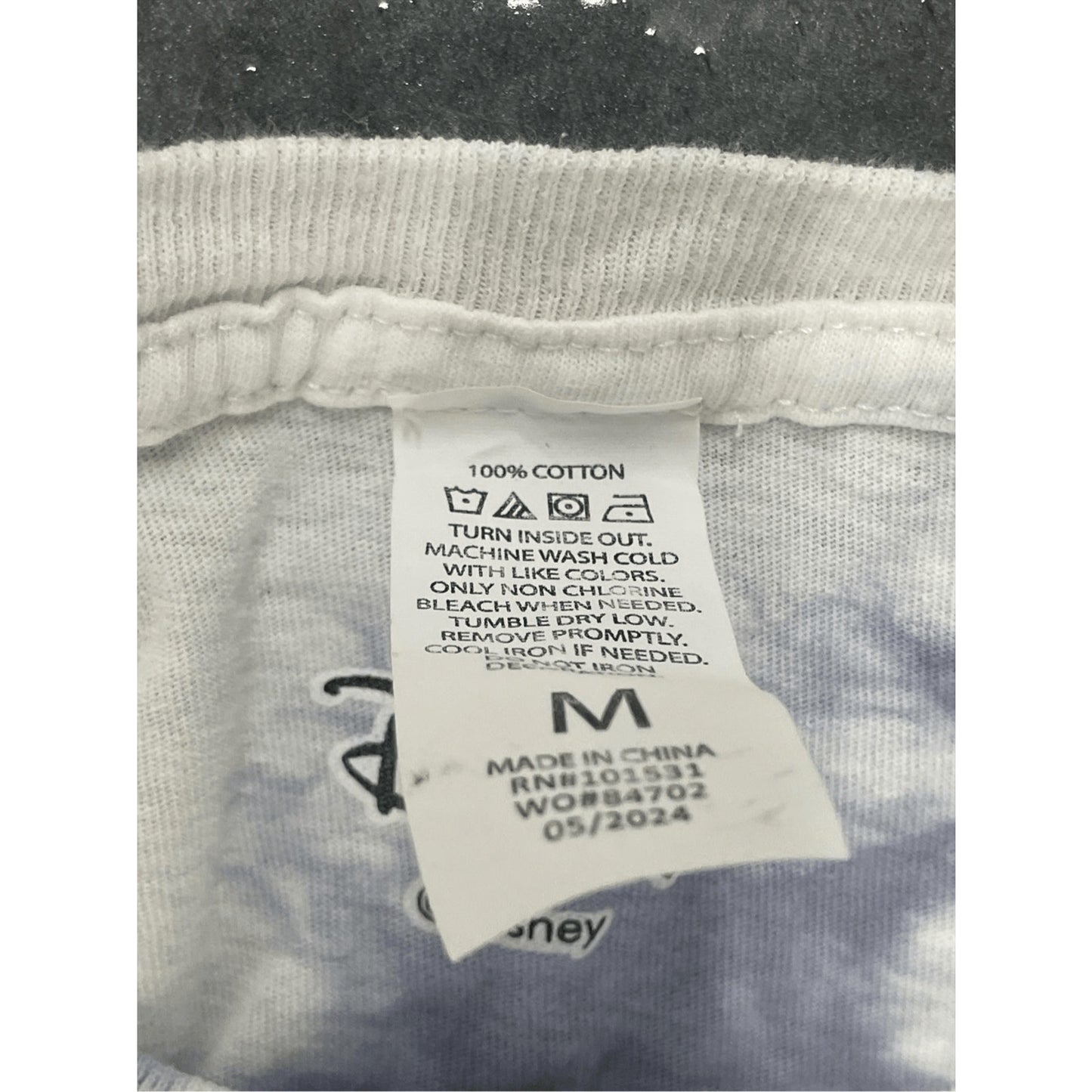 Disney Cute Cat Tie Dye Crop T-shirt size medium