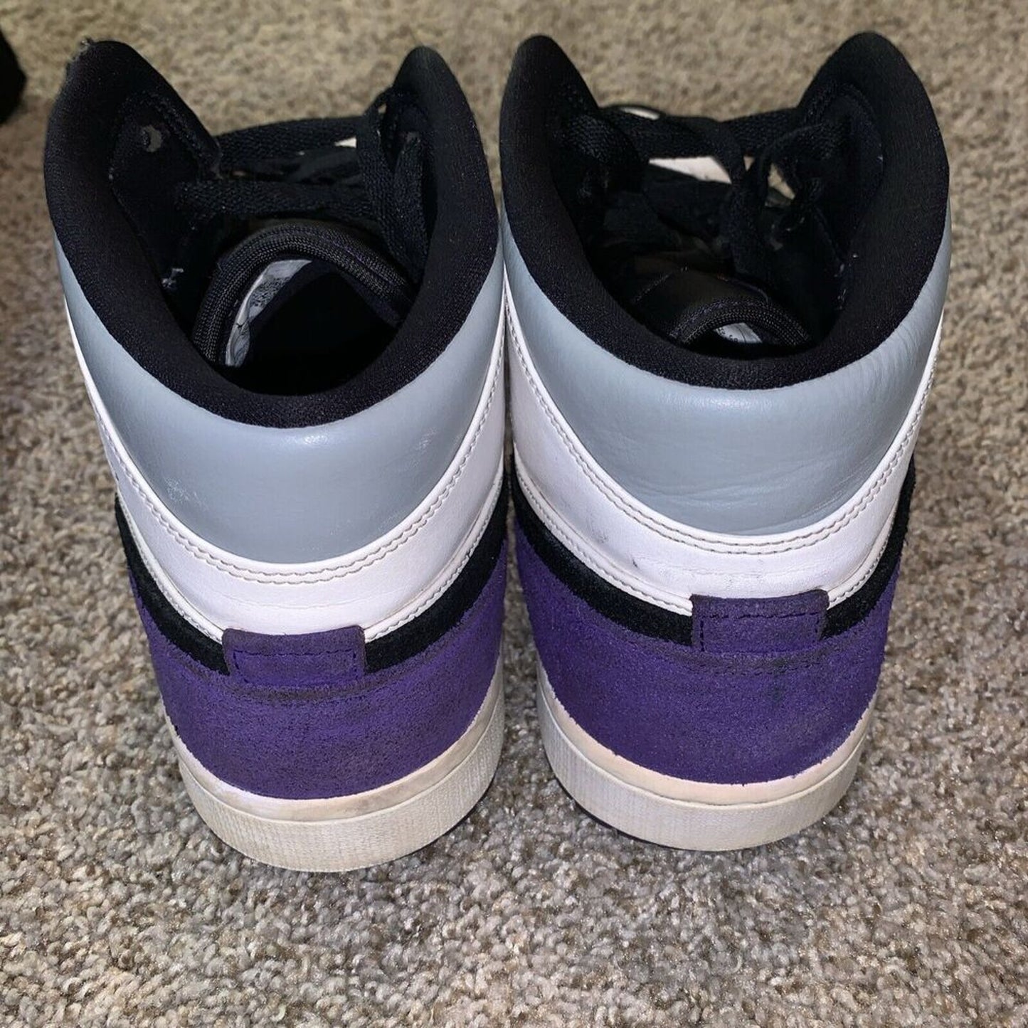 Size 12 - Nike Air Jordan 1 SE Mid Varsity Purple Sneakers Shoes