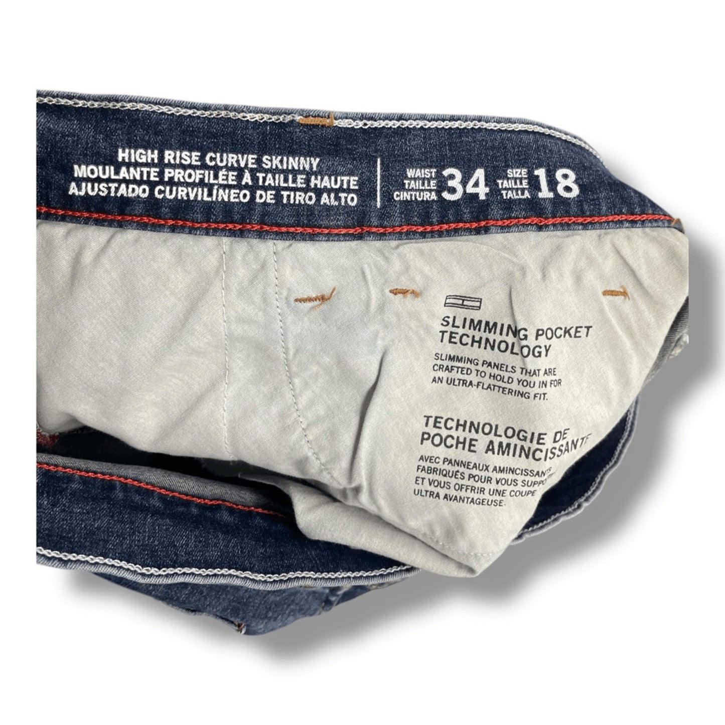 Women’s Tommy Hilfiger High Rise Curve Skinny Denim Jeans Size 34 | 18