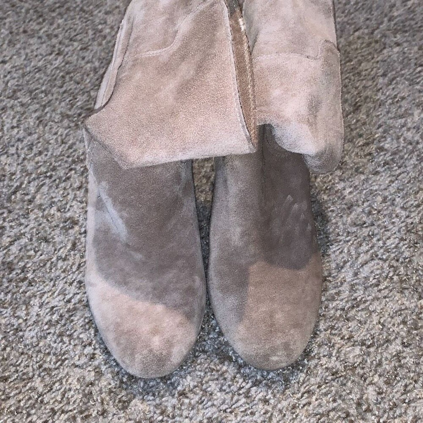 Women’s MIA tan suede booties boots size 6