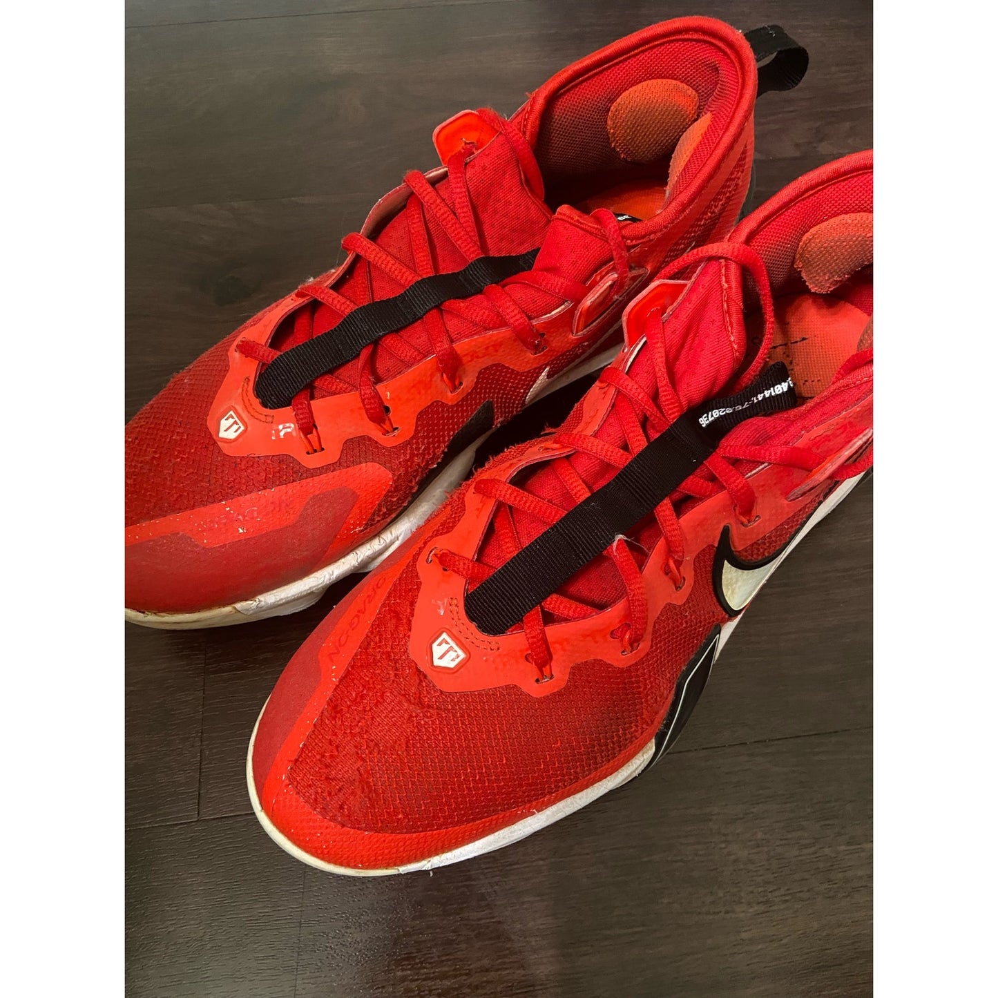 Men’s Nike Zoom Red Baseball Metal Cleats Size 9.5