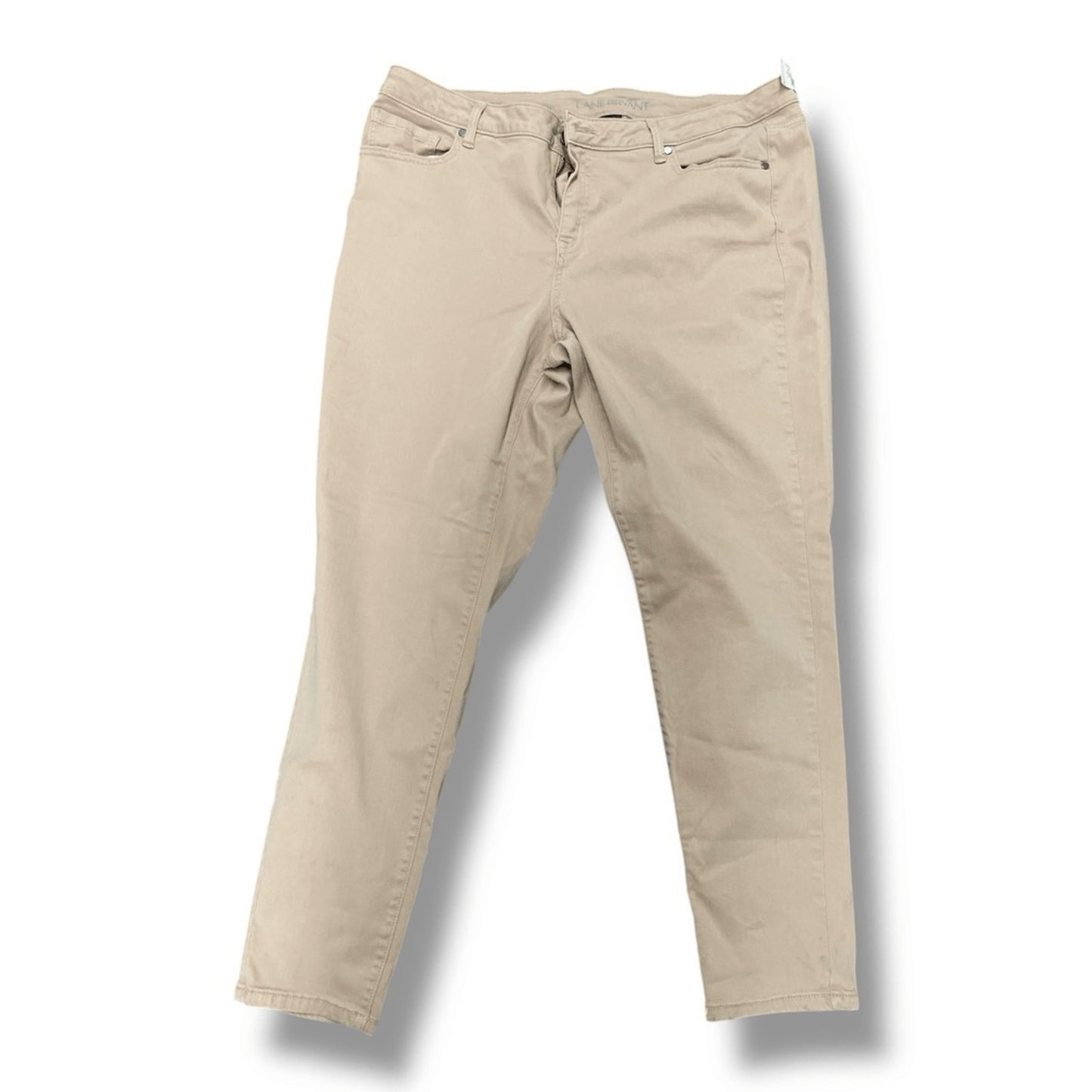 Lane Bryant Super Stretch Skinny Tan Pants Size 20