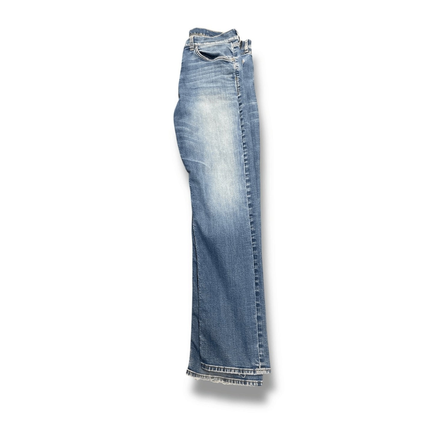 Hudson women’s Denim Blue Jeans Size 36 Byron Straight Zip Fly