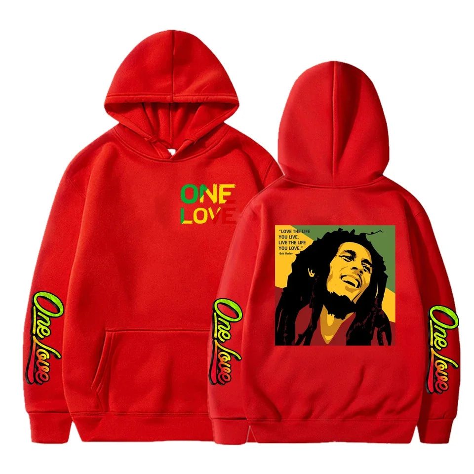 Bob Marley Legend Hoodie – Reggae One Love Graphic Sweatshirt for Men & Women