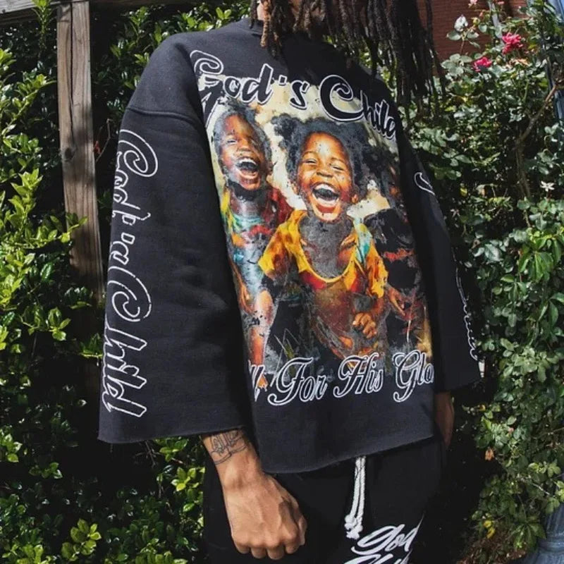 God's Child Loose Fit Long-Sleeved T-Shirt – Streetwear Style