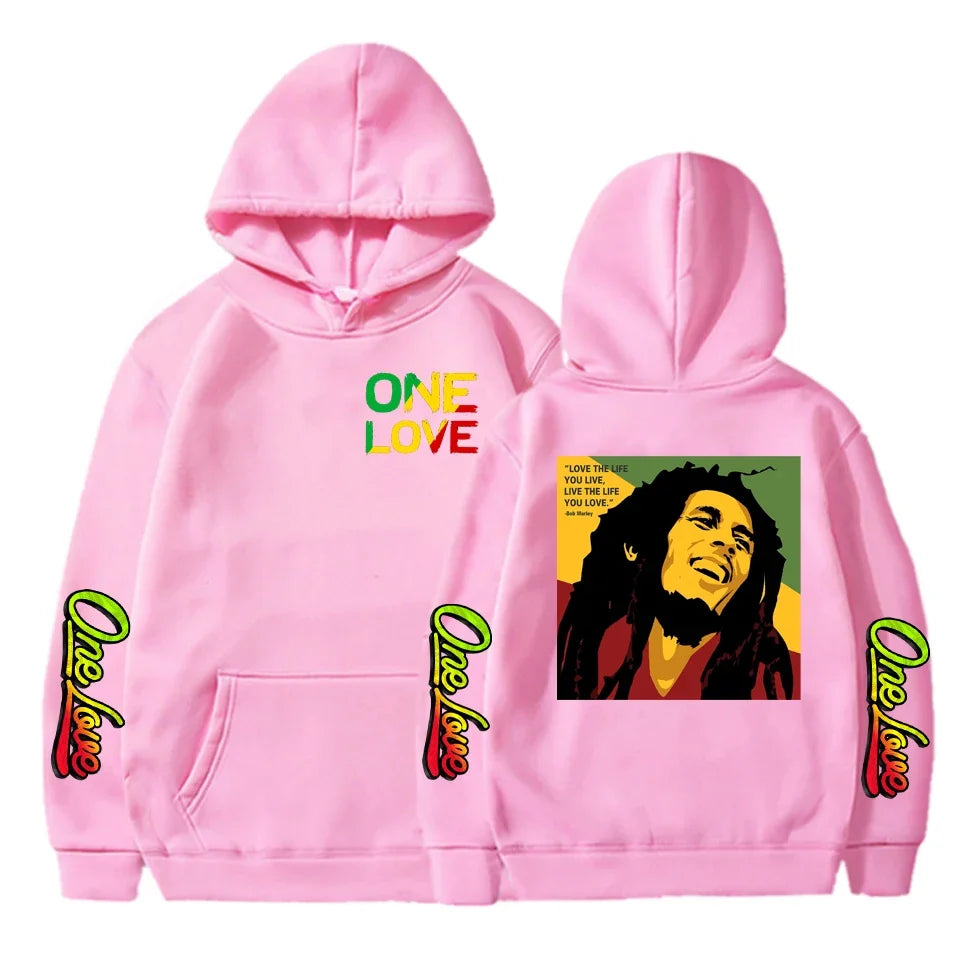 Bob Marley Legend Hoodie – Reggae One Love Graphic Sweatshirt for Men & Women