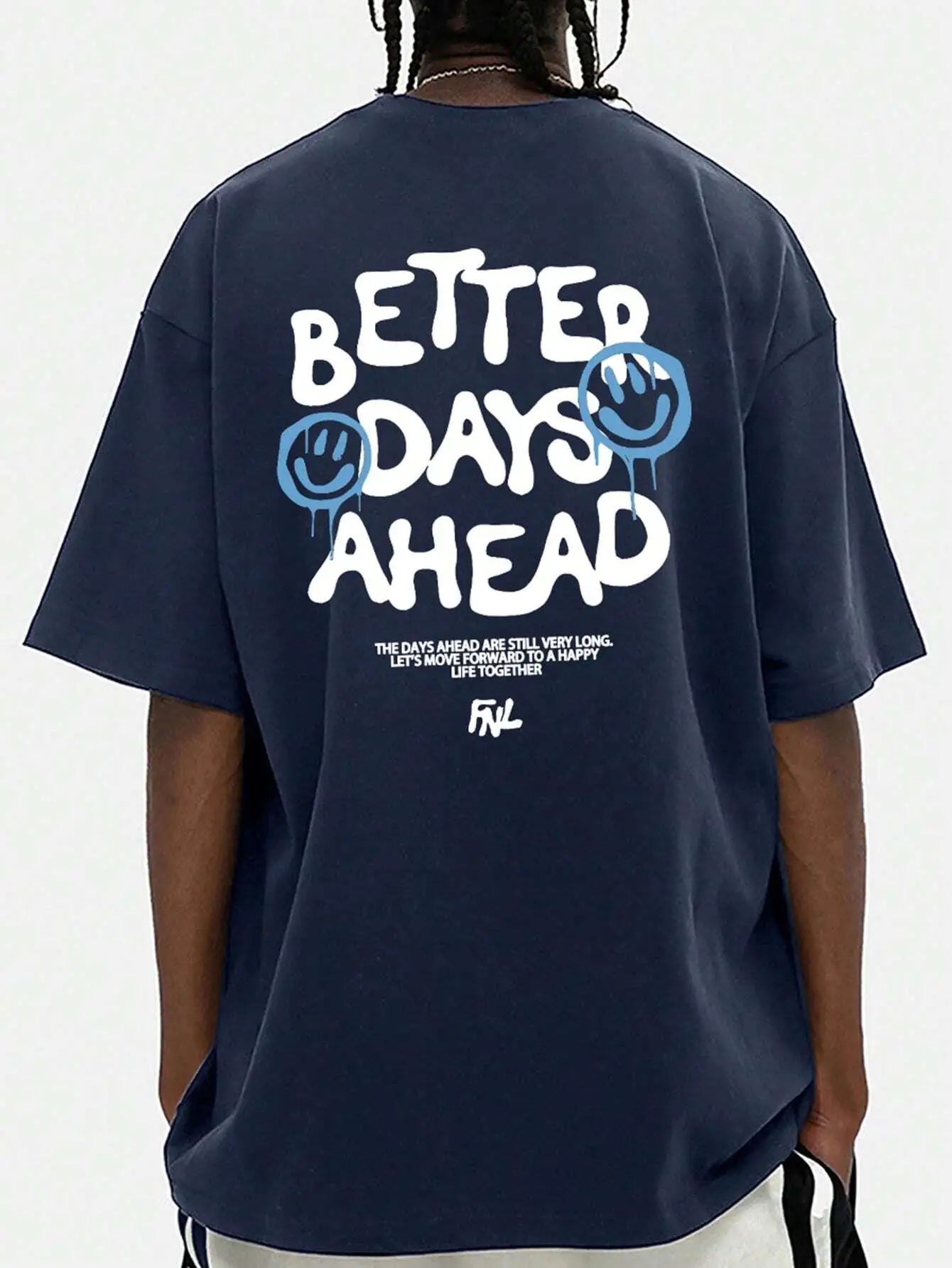 Better Days Ahead Graphic T-Shirt - Oversized Cotton Tee for Men & Women, Summer Loose Fit