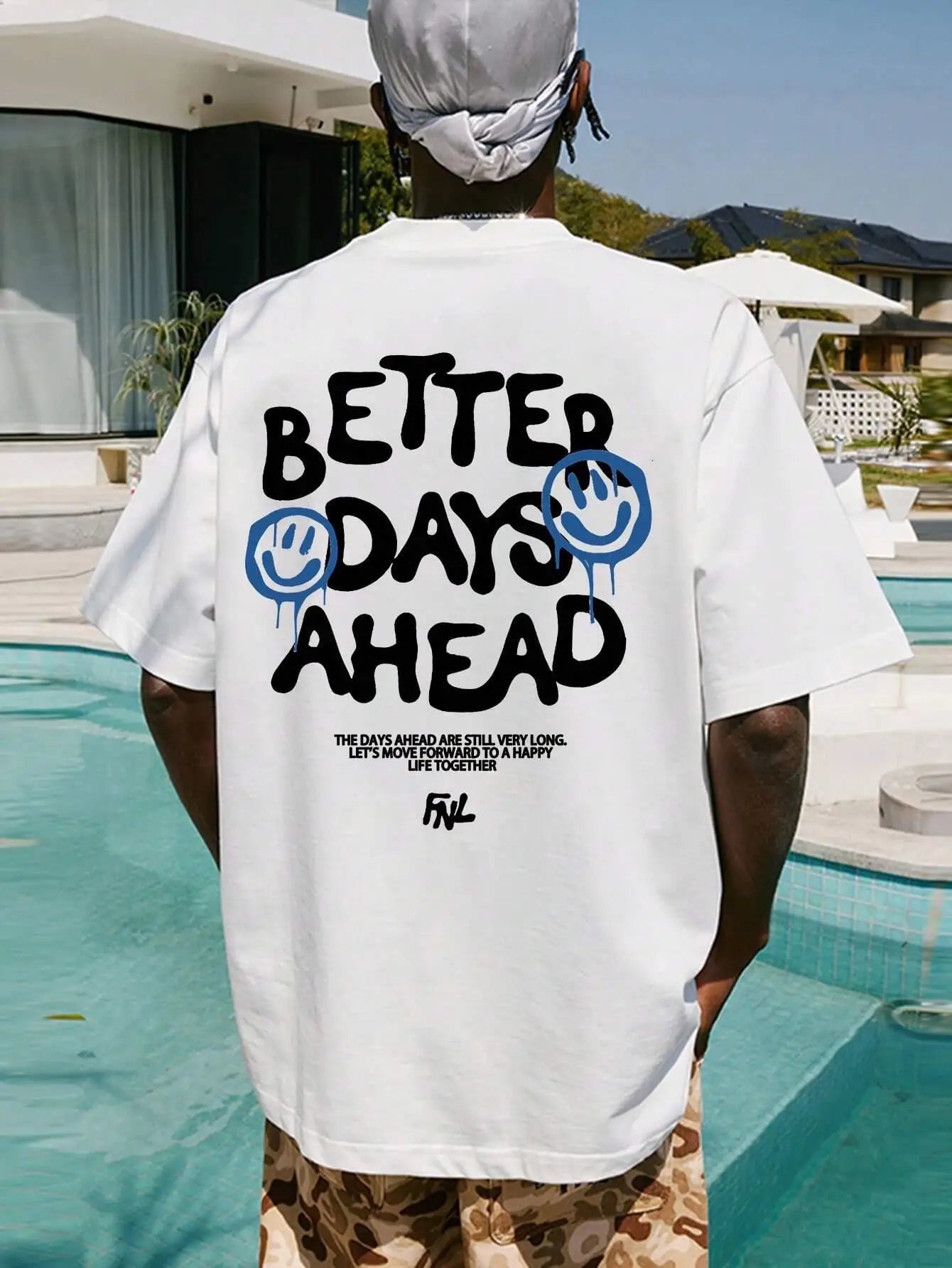 Better Days Ahead Graphic T-Shirt - Oversized Cotton Tee for Men & Women, Summer Loose Fit