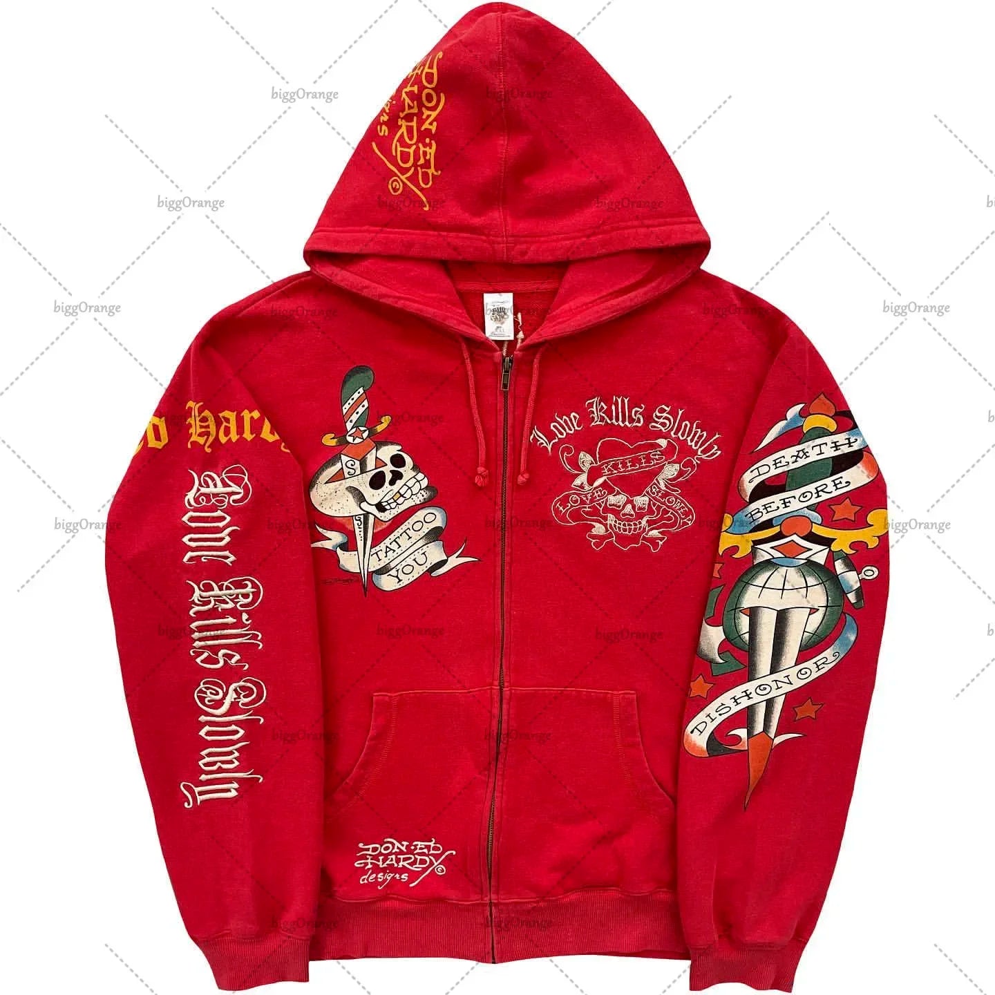Women's Y2K Gothic Hoodie - Vintage Grunge Graphic Long Sleeve Harajuku Aesthetic Sweatshirt