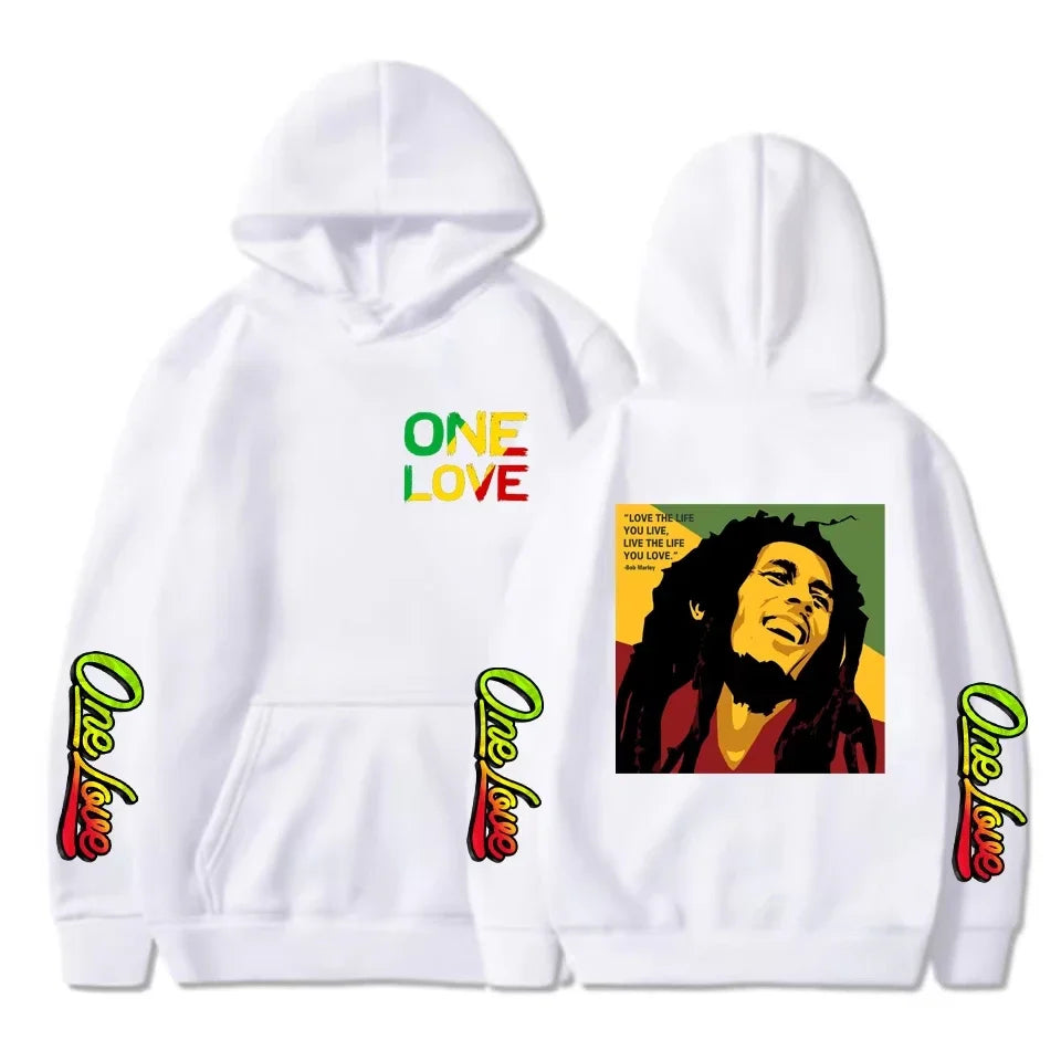 Bob Marley Legend Hoodie – Reggae One Love Graphic Sweatshirt for Men & Women