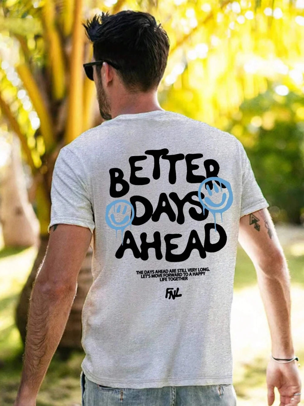Better Days Ahead Graphic T-Shirt - Oversized Cotton Tee for Men & Women, Summer Loose Fit