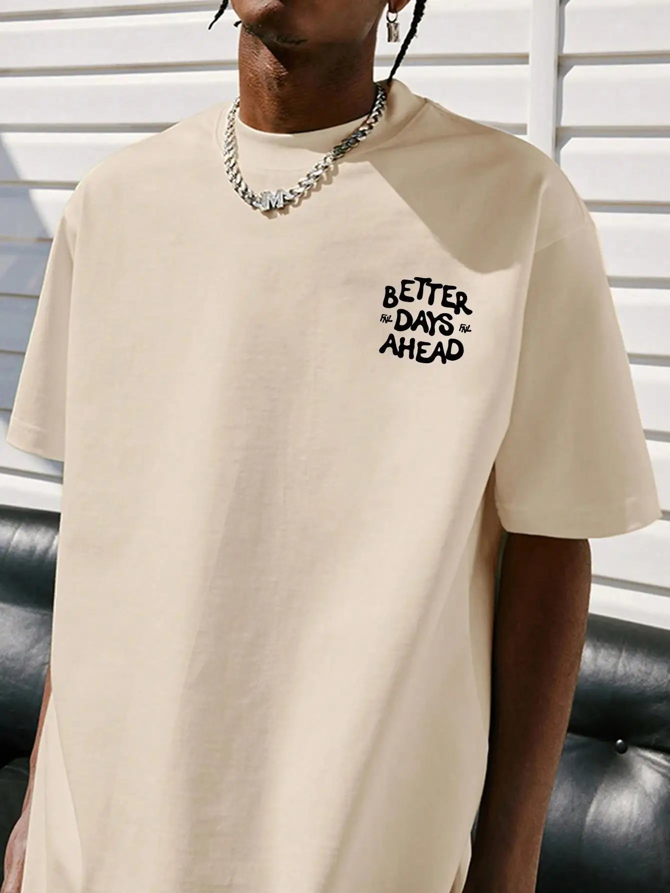 Better Days Ahead Graphic T-Shirt - Oversized Cotton Tee for Men & Women, Summer Loose Fit
