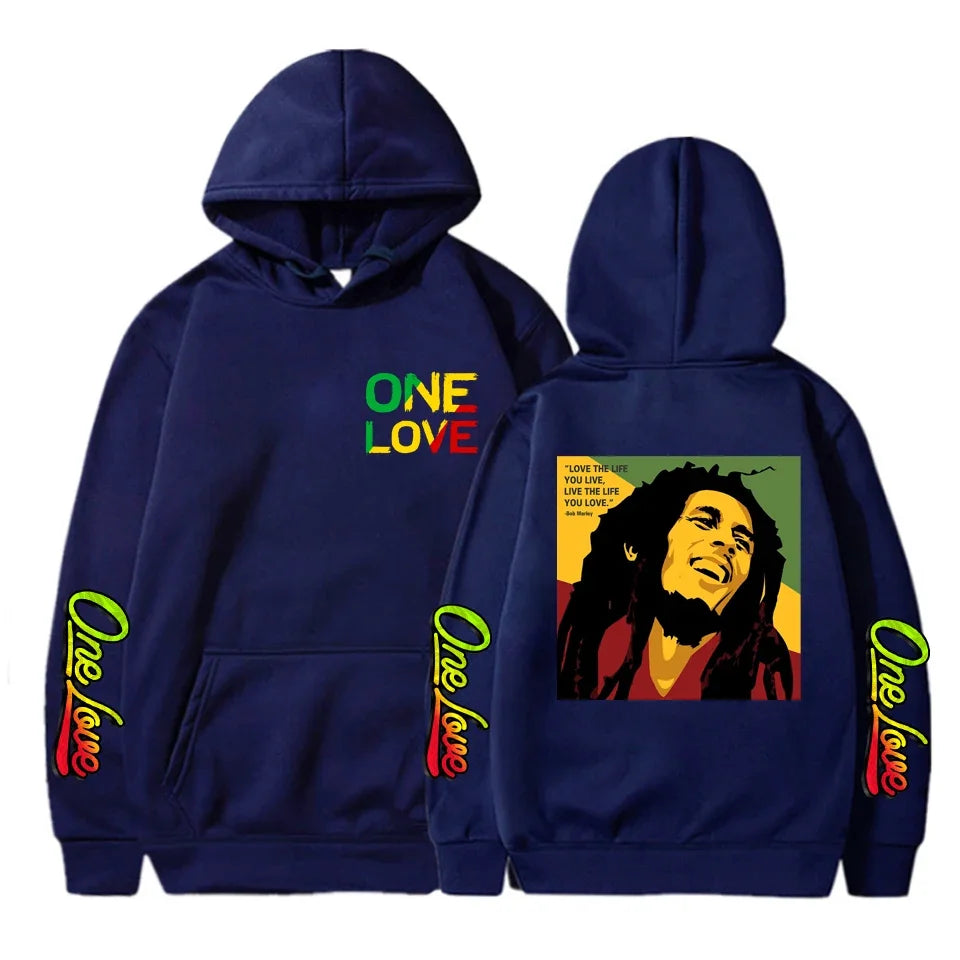 Bob Marley Legend Hoodie – Reggae One Love Graphic Sweatshirt for Men & Women