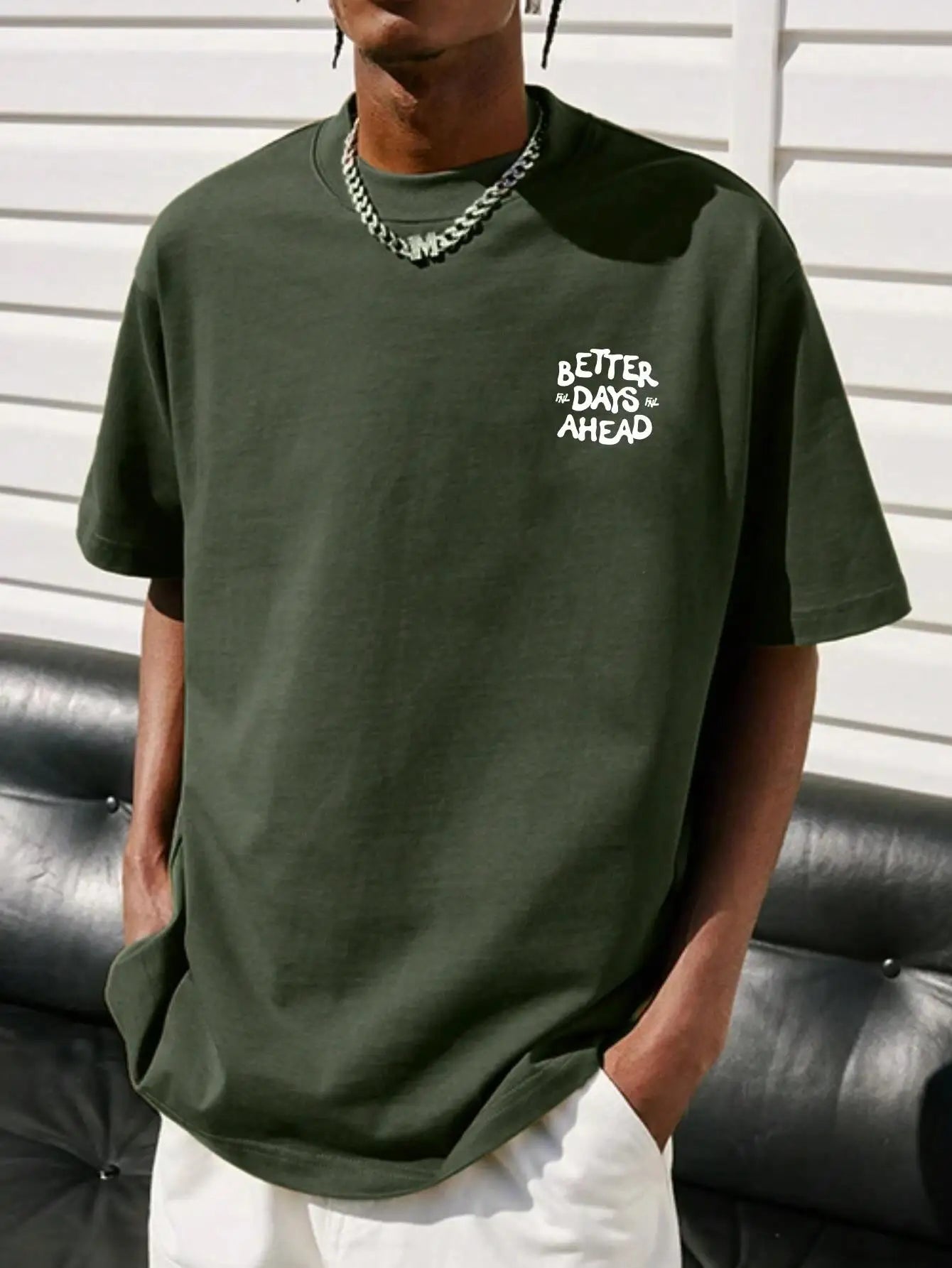 Better Days Ahead Graphic T-Shirt - Oversized Cotton Tee for Men & Women, Summer Loose Fit
