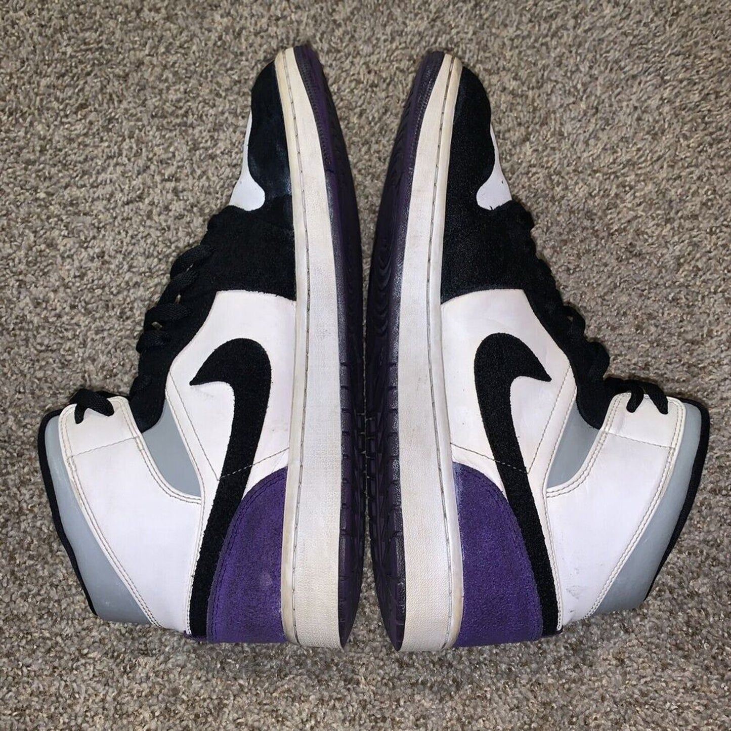 Size 12 - Nike Air Jordan 1 SE Mid Varsity Purple Sneakers Shoes