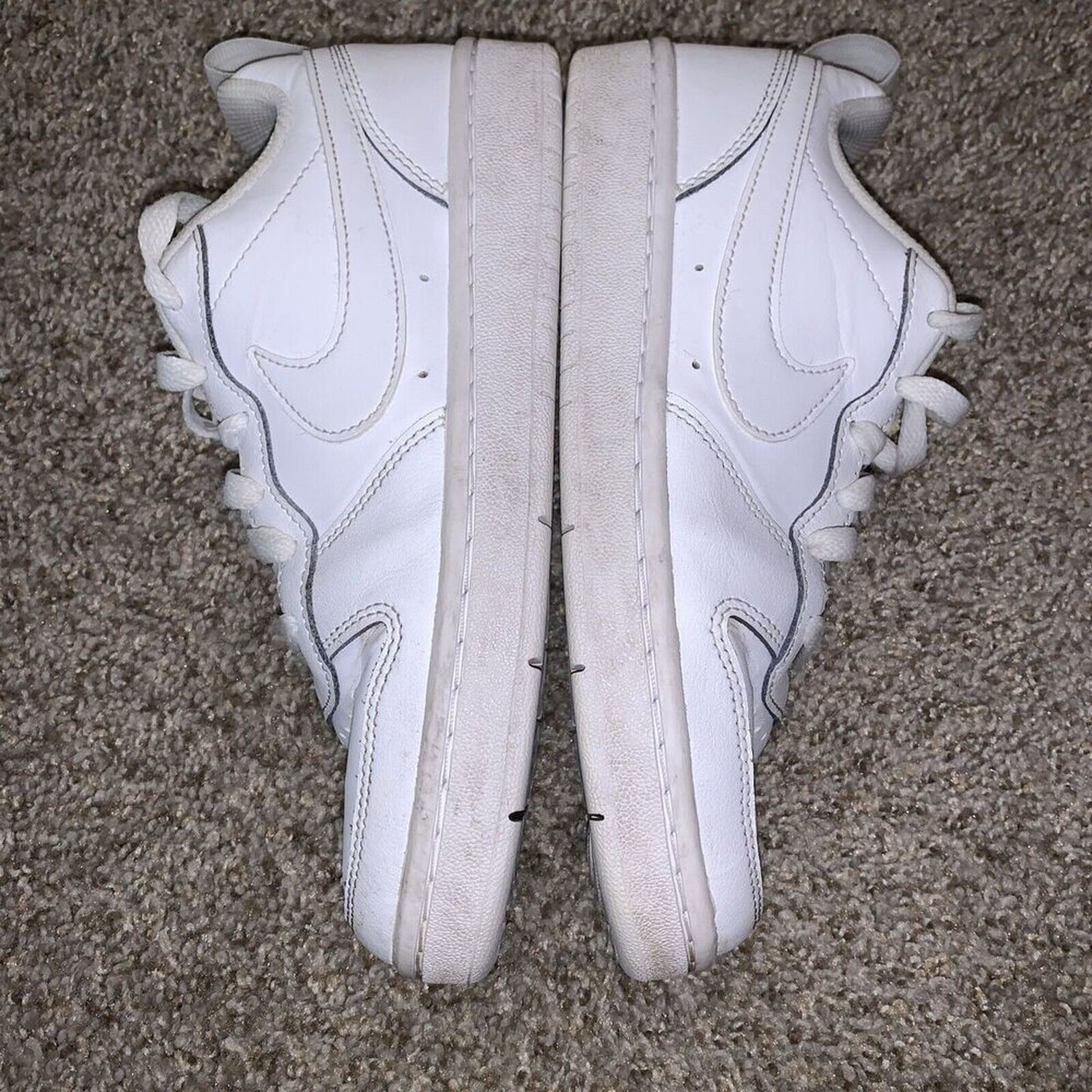 Nike Court Borough Low 2 (GS) Shoes Triple White BQ5448-100 Youth Big Kids 4Y