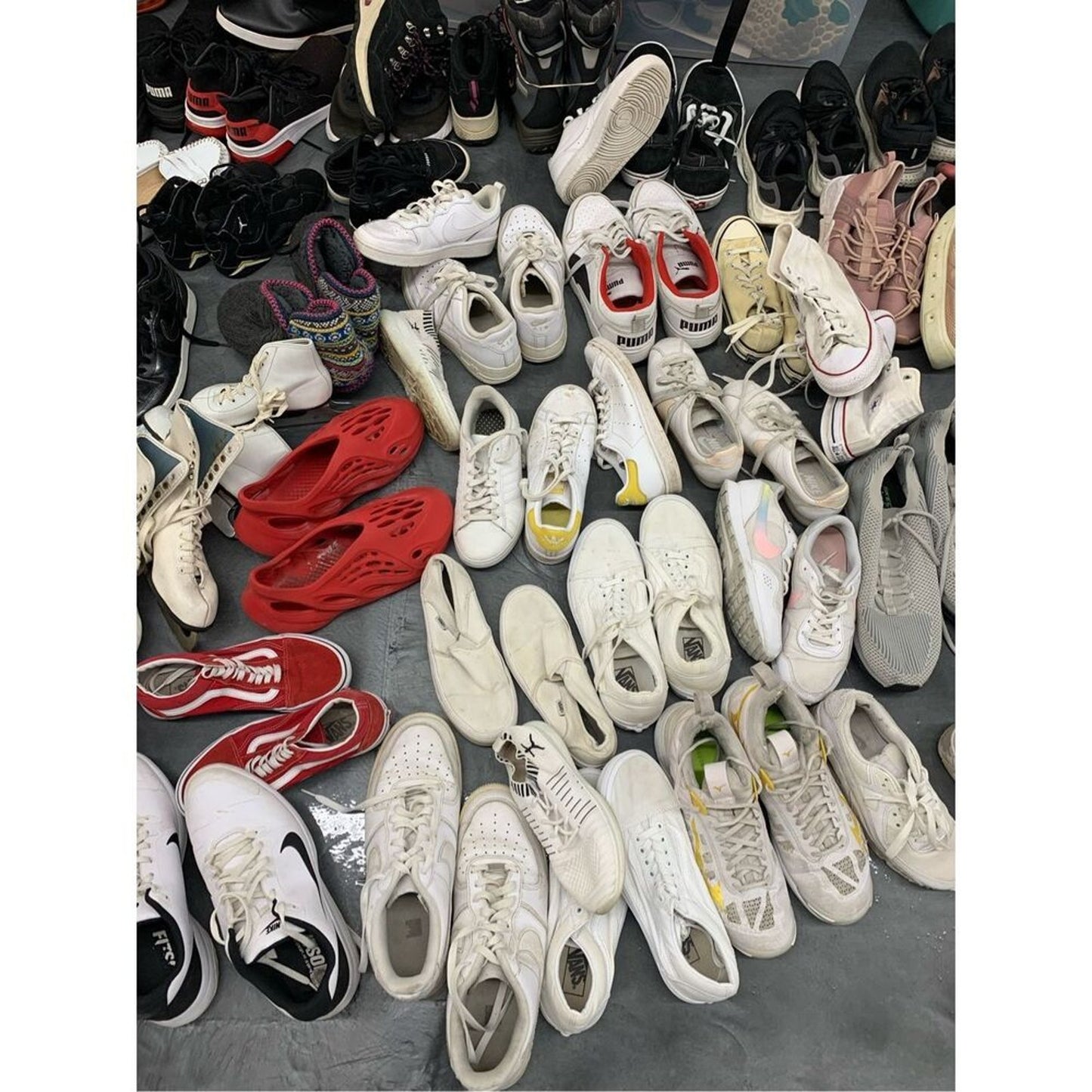 10 Pair Nike Adidas Vans Puma Brooks Gently Used Sneakers Wholesale Mixed Bundle