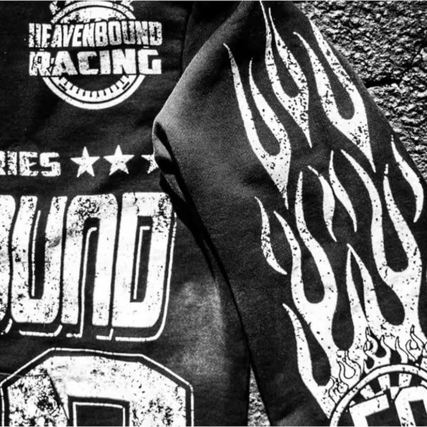 Men’s HeavenBound Racer Series Heavyweight Crop Hoodie Black Size Large