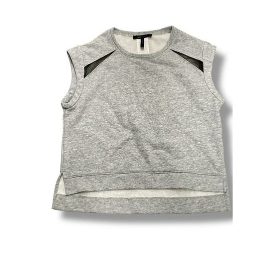 BCBG Maxazria Womens Sleeveless Athletic Cut Vented Performance Shirt Size XXS