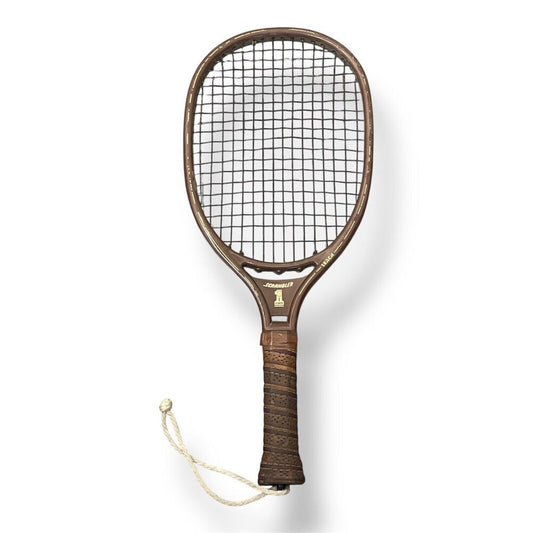 Vintage Scrambler Leach Racquetball Racket Bandido - Brown