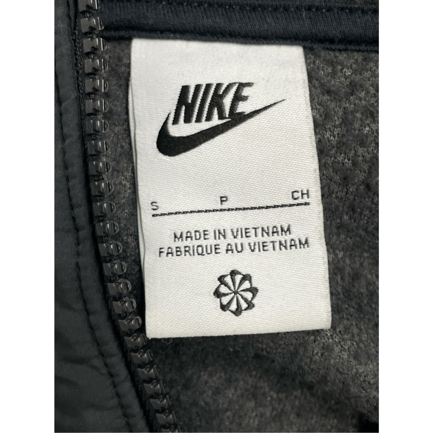 Nike Womens Fleece Full Zip Black Jacket Size Small