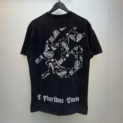 American Style Hip Hop 'GOD SPEED' Graphic T-Shirt - High Street Black Short Sleeve Top for Men