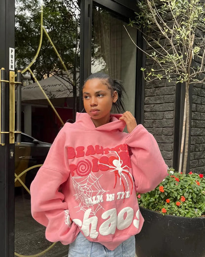Y2K Harajuku Letter Print Hoodie – Loose-Fit Hip-Hop Punk Streetwear Sweatshirt