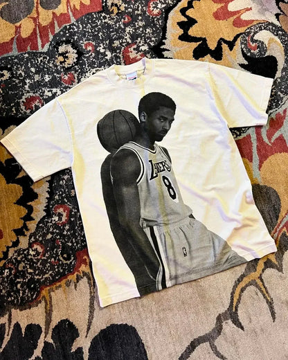 Y2K Harajuku Basketball T-Shirt – Oversized Hip-Hop Culture Cotton Tee for Men & Women
