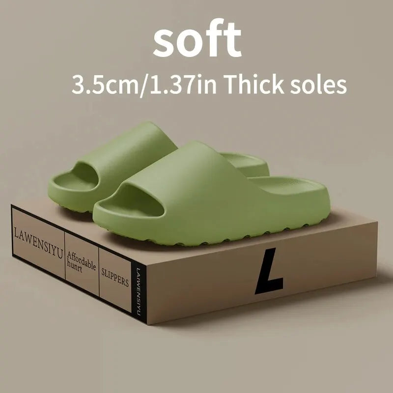 Thick-Soled Non-Slip Coconut Slippers – Ultra-Comfort Summer Sandals