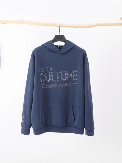 Y2K Women's Hoodie - Oversized Pullover with Big Pocket, High-Quality Thick Long Sleeve Sweatshirt