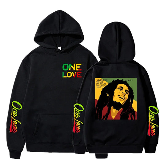 Bob Marley Legend Hoodie – Reggae One Love Graphic Sweatshirt for Men & Women