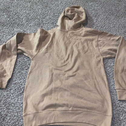 Women’s Tan Super Soft Comfortable Hoodie Red Graphic Print Size Small