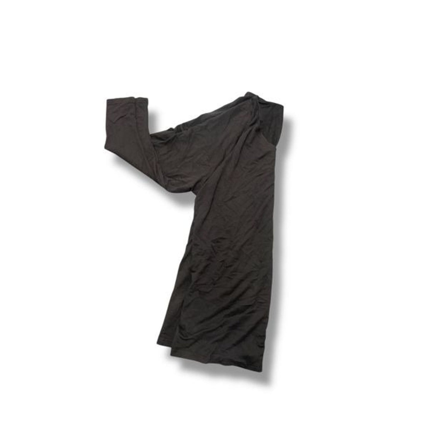 Women’s Black Vneck Poly Shirt Blouse Size XL