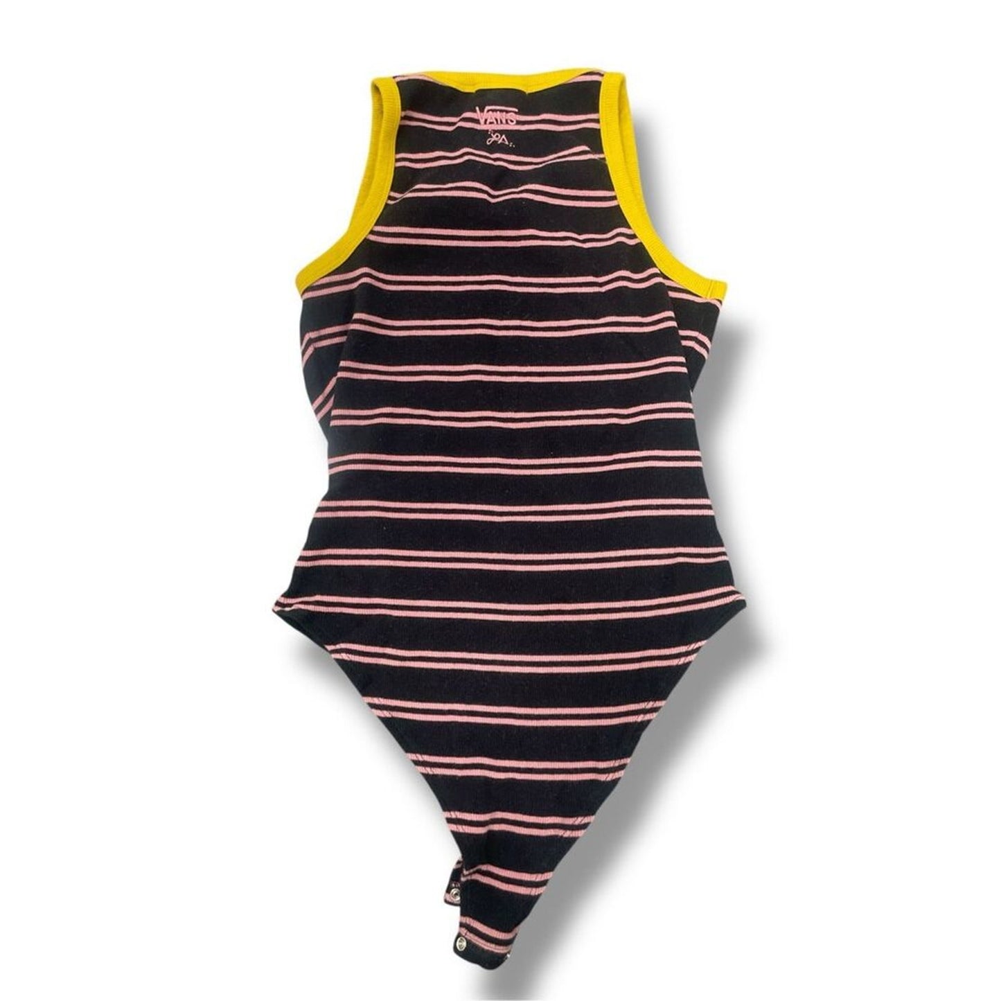 Vintage Women’s Vans Cotton Tank Top Body Suit Striped Sized size M