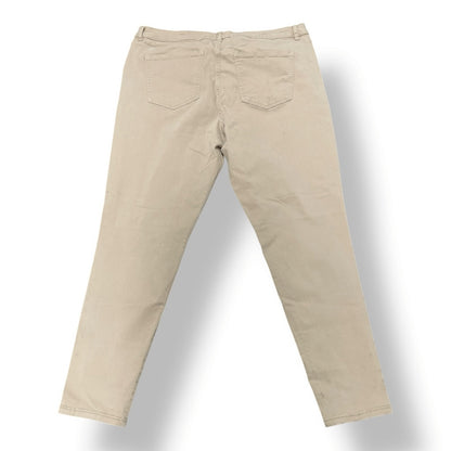 Lane Bryant Super Stretch Skinny Tan Pants Size 20