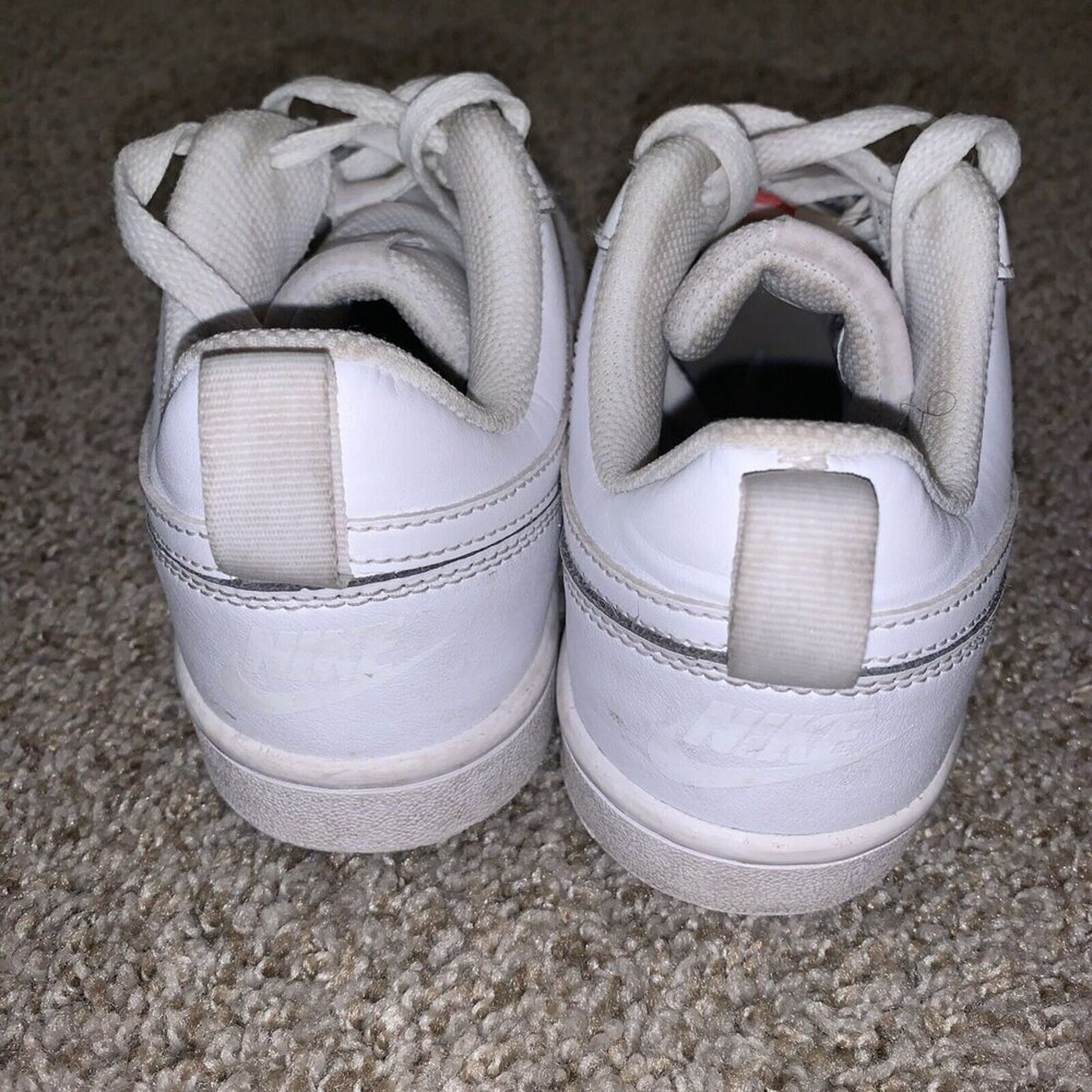 Nike Court Borough Low 2 (GS) Shoes Triple White BQ5448-100 Youth Big Kids 4Y