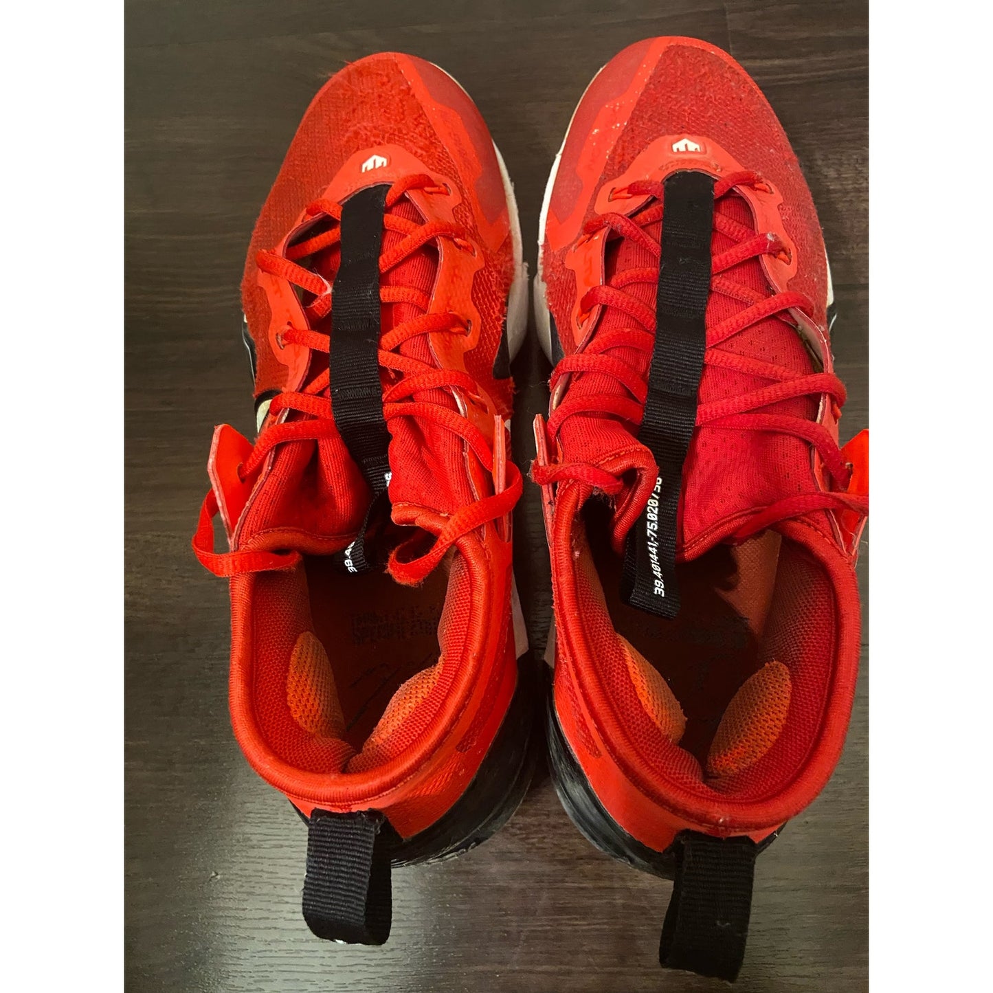 Men’s Nike Zoom Red Baseball Metal Cleats Size 9.5