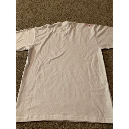 Men’s White Heavy Weight Graphic T-shirt 100% Cotton Size XL