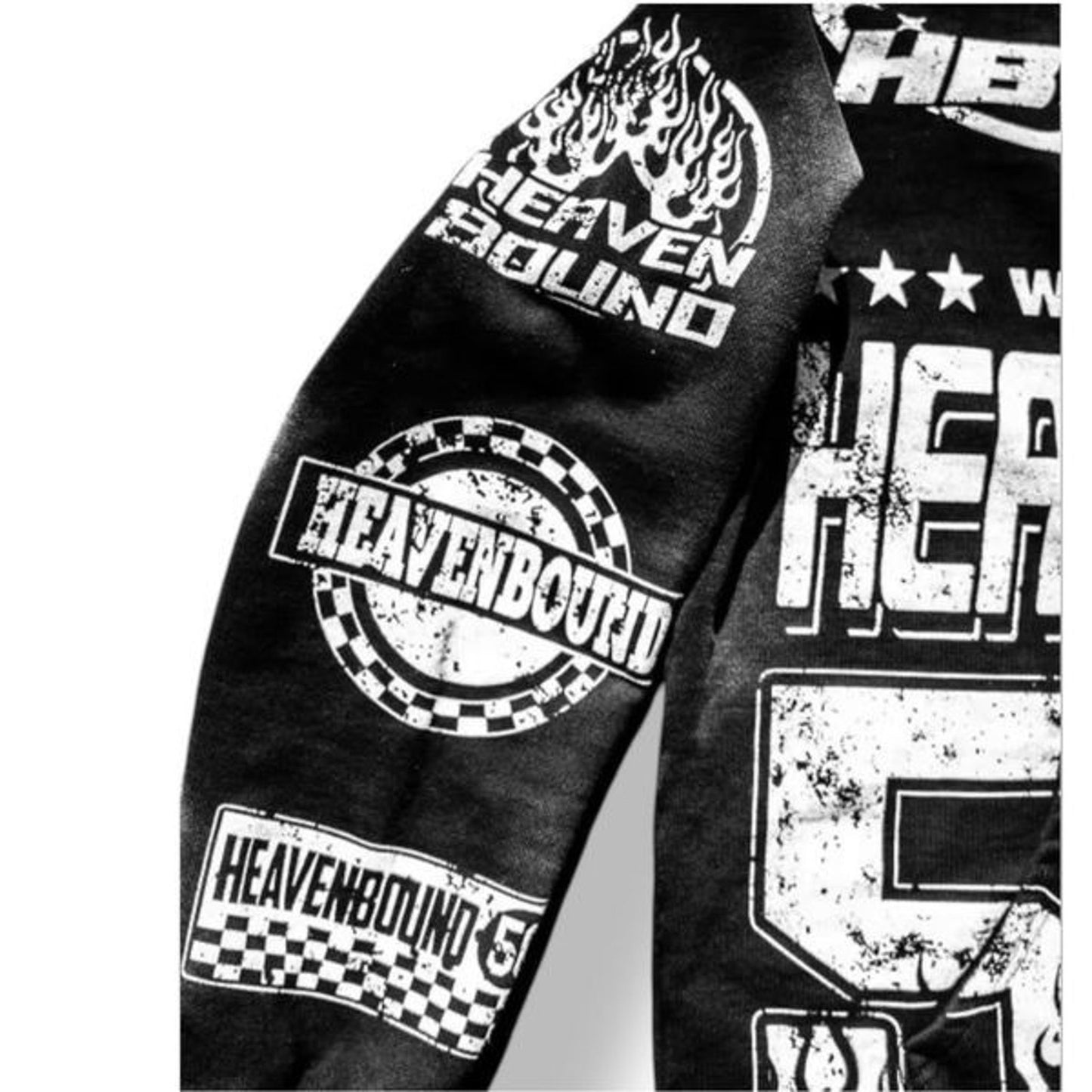 Men’s HeavenBound Racer Series Heavyweight Crop Hoodie Black Size Large