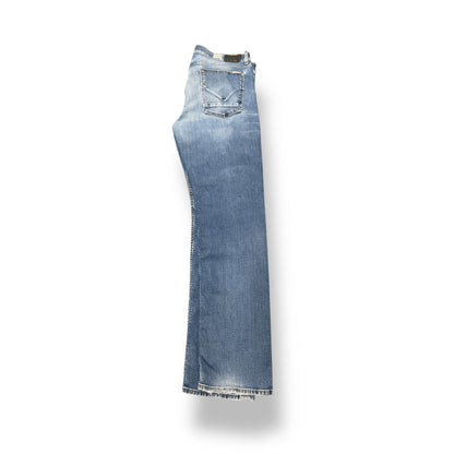 Hudson women’s Denim Blue Jeans Size 36 Byron Straight Zip Fly
